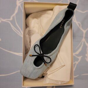 NEW Frame, 'Le Sunset' Ballerina/Ballet Flats, Light Wash, Size 39